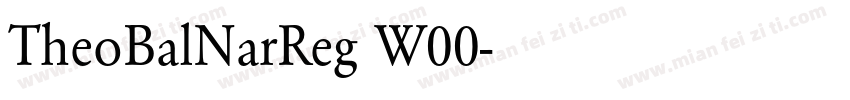 TheoBalNarReg W00字体转换